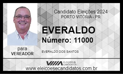 Candidato EVERALDO 2024 - PORTO VITÓRIA - Eleições