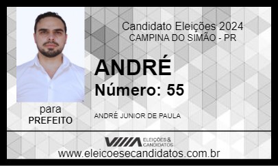 Candidato ANDRÉ 2024 - CAMPINA DO SIMÃO - Eleições