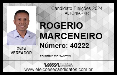 Candidato ROGERIO MARCENEIRO 2024 - ALTÔNIA - Eleições