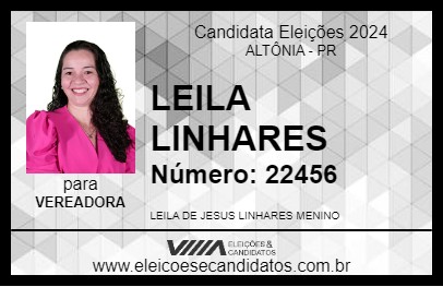 Candidato LEILA LINHARES 2024 - ALTÔNIA - Eleições