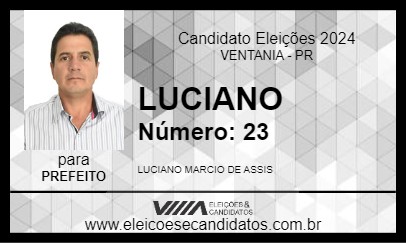 Candidato LUCIANO 2024 - VENTANIA - Eleições