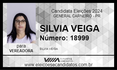 Candidato SILVIA VEIGA 2024 - GENERAL CARNEIRO - Eleições