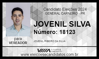 Candidato JOVENIL SILVA 2024 - GENERAL CARNEIRO - Eleições