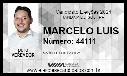 Candidato MARCELO LUIS 2024 - JANDAIA DO SUL - Eleições