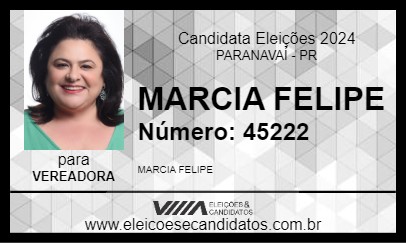 Candidato MARCIA FELIPE 2024 - PARANAVAÍ - Eleições