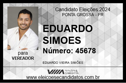 Candidato EDUARDO SIMOES 2024 - PONTA GROSSA - Eleições