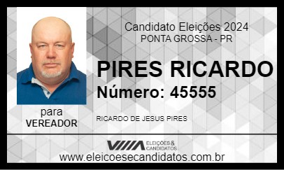 Candidato PIRES RICARDO 2024 - PONTA GROSSA - Eleições