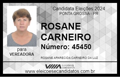 Candidato ROSANE CARNEIRO 2024 - PONTA GROSSA - Eleições