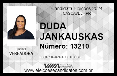 Candidato DUDA JANKAUSKAS 2024 - CASCAVEL - Eleições