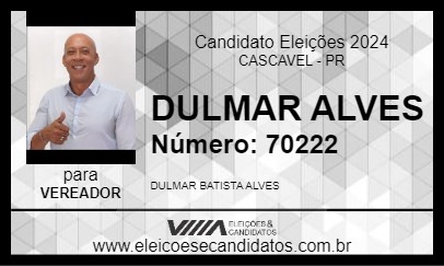 Candidato DULMAR ALVES 2024 - CASCAVEL - Eleições