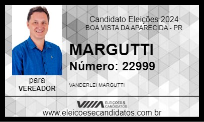 Candidato MARGUTTI 2024 - BOA VISTA DA APARECIDA - Eleições