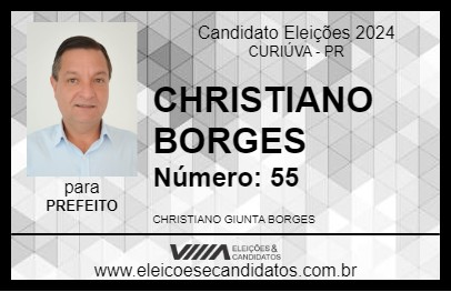 Candidato CHRISTIANO BORGES 2024 - CURIÚVA - Eleições