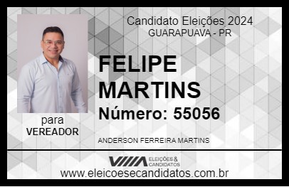 Candidato FELIPE MARTINS 2024 - GUARAPUAVA - Eleições