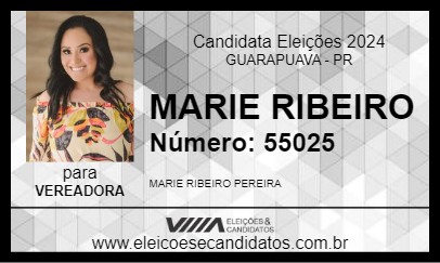 Candidato MARIE RIBEIRO 2024 - GUARAPUAVA - Eleições