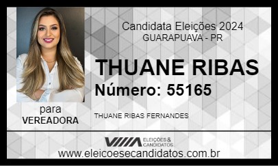 Candidato THUANE RIBAS 2024 - GUARAPUAVA - Eleições