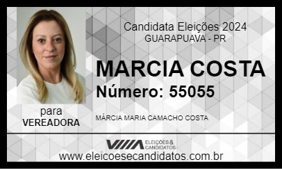 Candidato MARCIA COSTA 2024 - GUARAPUAVA - Eleições