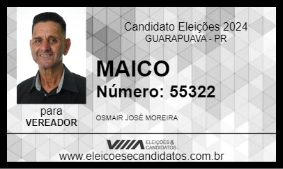 Candidato MAICO 2024 - GUARAPUAVA - Eleições