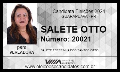 Candidato SALETE OTTO 2024 - GUARAPUAVA - Eleições