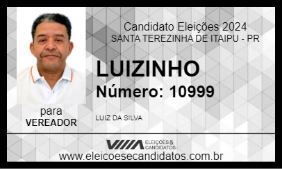 Candidato LUIZINHO 2024 - SANTA TEREZINHA DE ITAIPU - Eleições