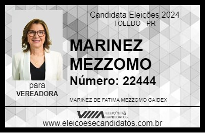 Candidato MARINEZ MEZZOMO 2024 - TOLEDO - Eleições