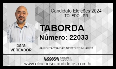 Candidato TABORDA 2024 - TOLEDO - Eleições