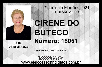 Candidato CIRENE DO BUTECO 2024 - ROLÂNDIA - Eleições