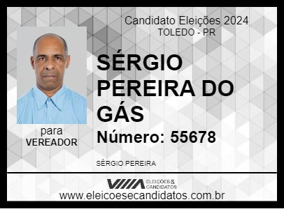 Candidato SÉRGIO PEREIRA DO GÁS 2024 - TOLEDO - Eleições