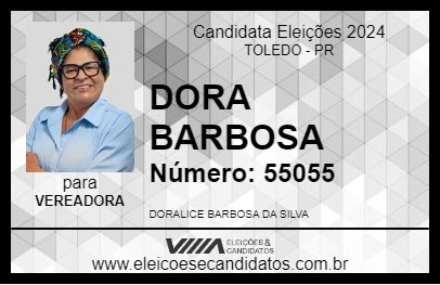 Candidato DORA BARBOSA 2024 - TOLEDO - Eleições