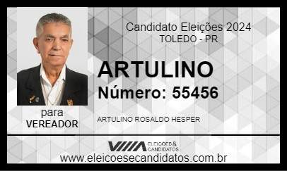 Candidato ARTULINO 2024 - TOLEDO - Eleições