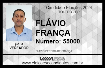 Candidato FLÁVIO FRANÇA 2024 - TOLEDO - Eleições