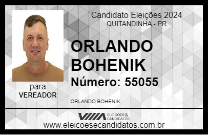 Candidato ORLANDO BOHENIK 2024 - QUITANDINHA - Eleições