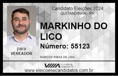 Candidato MARKINHO DO LICO 2024 - QUITANDINHA - Eleições