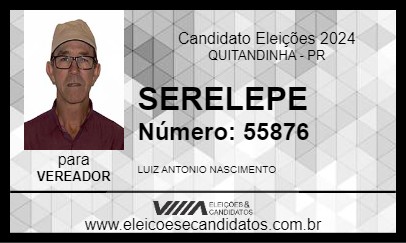 Candidato SERELEPE 2024 - QUITANDINHA - Eleições