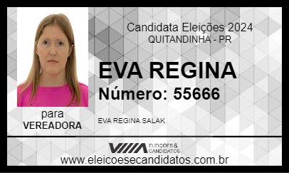 Candidato EVA REGINA 2024 - QUITANDINHA - Eleições