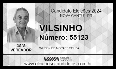 Candidato VILSINHO 2024 - NOVA CANTU - Eleições