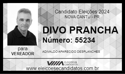 Candidato DIVO PRANCHA 2024 - NOVA CANTU - Eleições