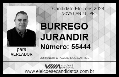 Candidato BURREGO JURANDIR 2024 - NOVA CANTU - Eleições