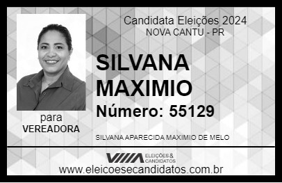 Candidato SILVANA MAXIMIO 2024 - NOVA CANTU - Eleições