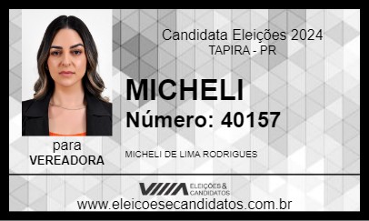 Candidato MICHELI 2024 - TAPIRA - Eleições