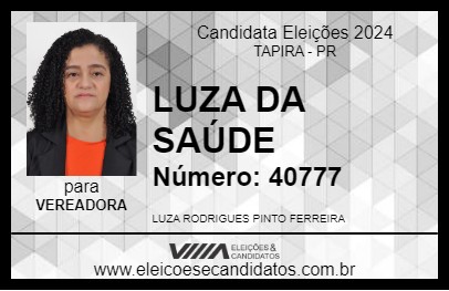 Candidato LUZA 2024 - TAPIRA - Eleições