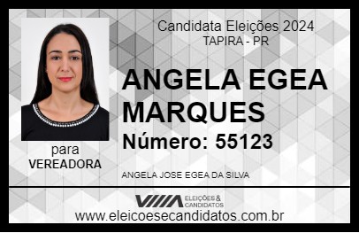 Candidato ANGELA EGEA MARQUES 2024 - TAPIRA - Eleições