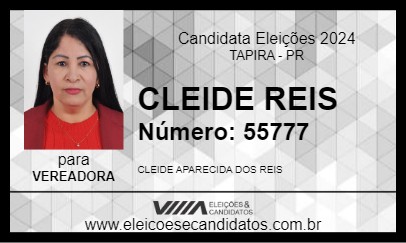 Candidato CLEIDE REIS 2024 - TAPIRA - Eleições