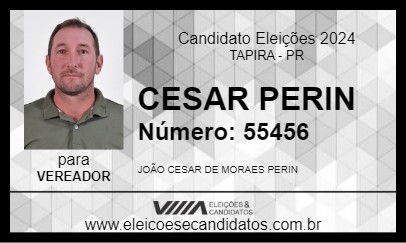 Candidato CESAR PERIN 2024 - TAPIRA - Eleições