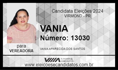 Candidato VANIA 2024 - VIRMOND - Eleições