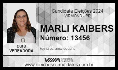 Candidato MARLI KAIBERS 2024 - VIRMOND - Eleições