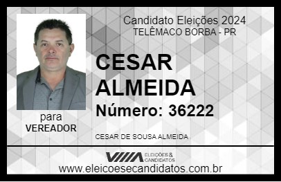 Candidato CESAR ALMEIDA 2024 - TELÊMACO BORBA - Eleições