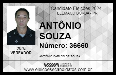 Candidato ANTÔNIO SOUZA 2024 - TELÊMACO BORBA - Eleições