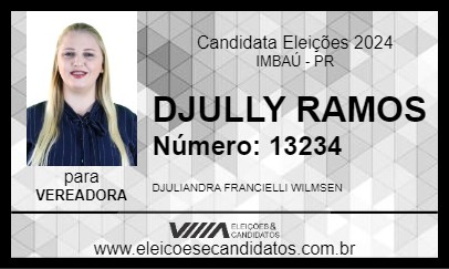 Candidato DJULLY RAMOS 2024 - IMBAÚ - Eleições