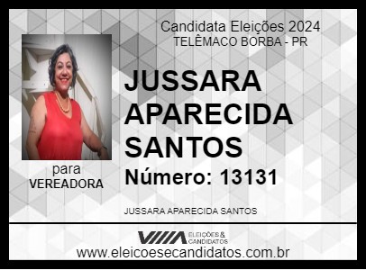 Candidato PROF. JUSSARA 2024 - TELÊMACO BORBA - Eleições