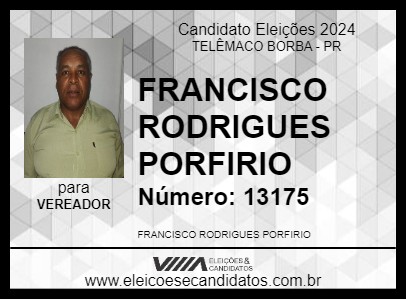 Candidato MARRONZINHO 2024 - TELÊMACO BORBA - Eleições